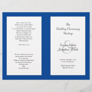Cérémonie Mariage catholique Modèle du programme p