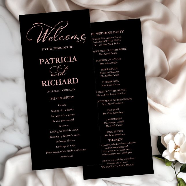 Cérémonie mariage de l'ordre du service Programme  (Créateur téléchargé)