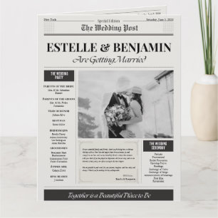 Cérémonie mariage Programme de journaux