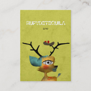 Cerf bambi animal adorable bébé carte de visite