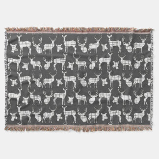 Cerf blanc sur la couverture de jeton gris