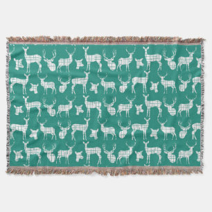 Cerf blanc sur la couverture Turquoise