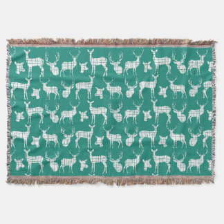 Cerf blanc sur la couverture Turquoise