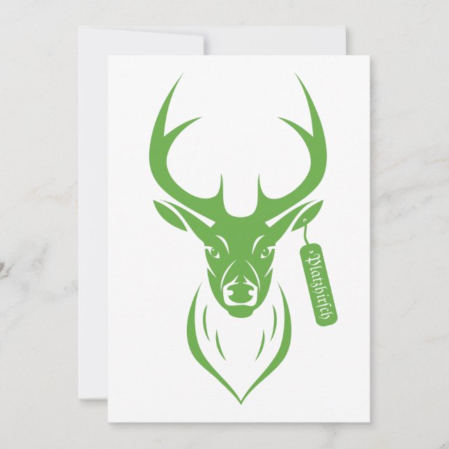 Cerf blanc (vert) (Devant)