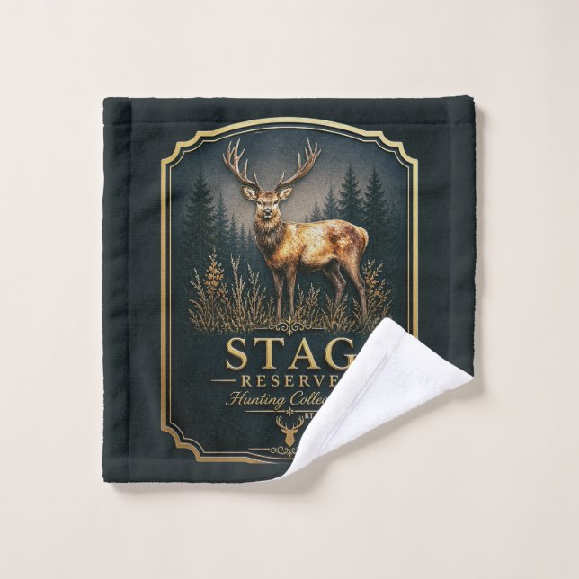CERF – COLLECTION CHASSE  (Gant de toilette)