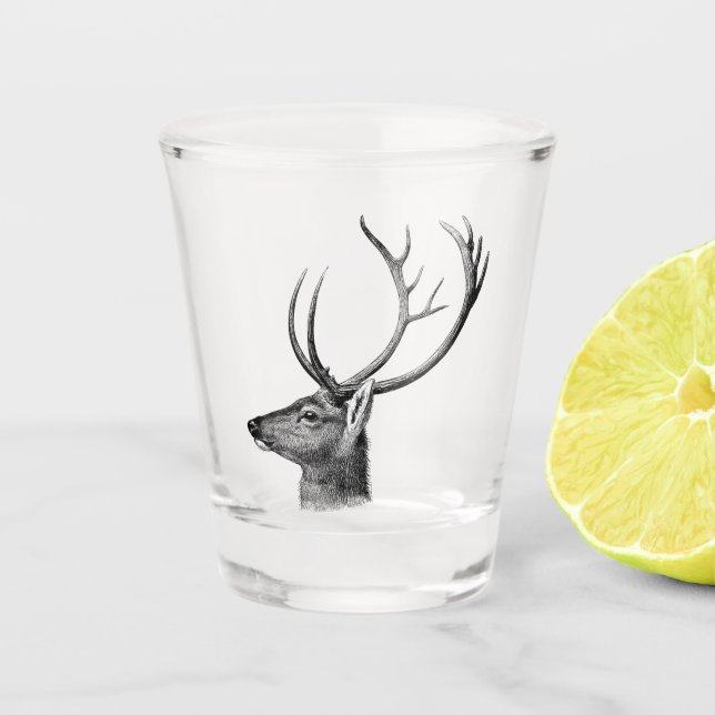 cerf de cerf en verre (Devant)