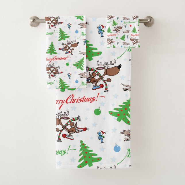 cerf de Noël fou (En situation)