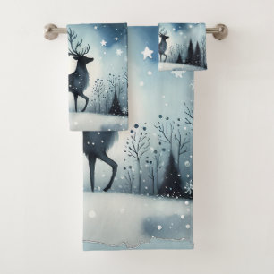 Cerf de Nuit d'Hiver Étoilé