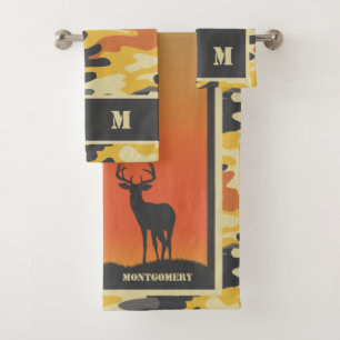 Cerf de Virginie et motif camouflage