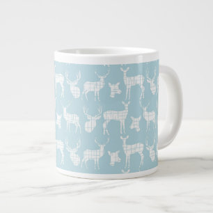 Cerf en silhouette rustique sur Mug de spécialités