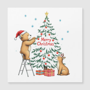 Cerf et ours de Noël