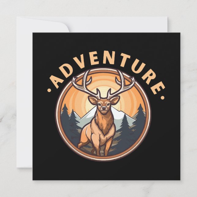 Cerf - Faune - Camping - Aventure (Devant)