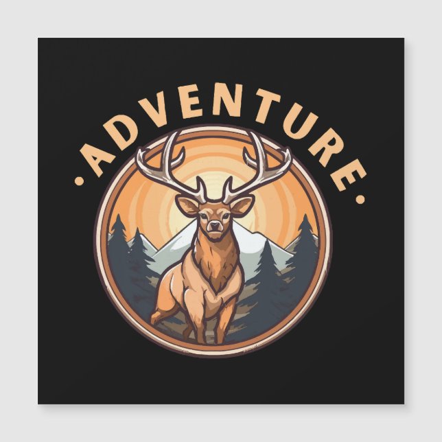 Cerf - Faune - Camping - Aventure (Devant)