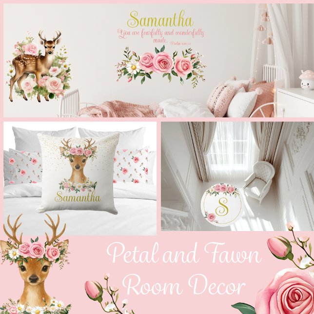 Cerf lunaire et Coussin Rose (Créateur téléchargé)