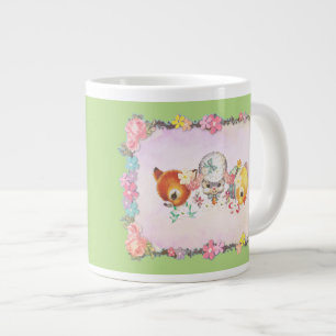 Cerf vintage, canard, agneau Jumbo Mug
