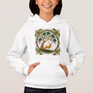 Cerfs celtiques et arbre Shamrock - Saint Patrick’