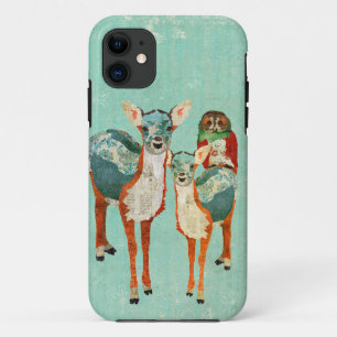 Cerfs communs ambres et azurés avec le coque