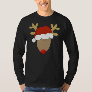 Cerfs communs de renne de T-shirt de douille de