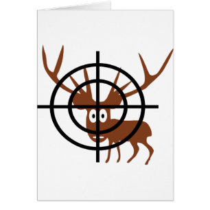 cerfs communs drôles dans l'icône de réticule