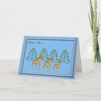 Cerfs communs je carte de Christrmas