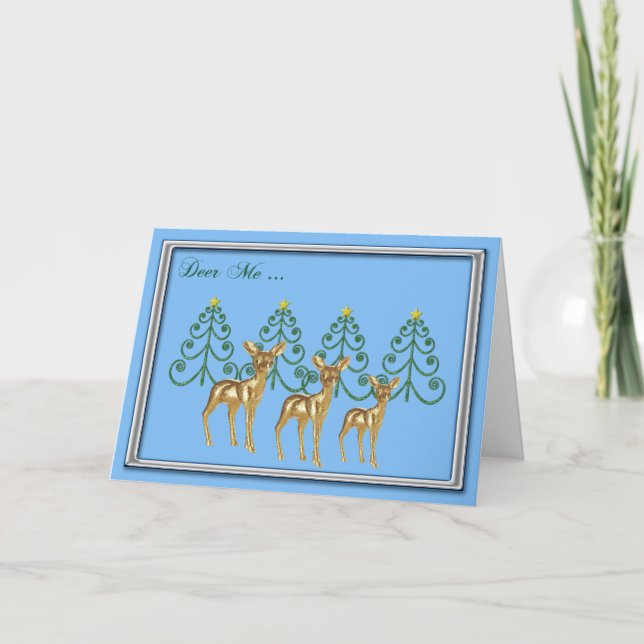 Cerfs communs je carte de Christrmas (Devant)