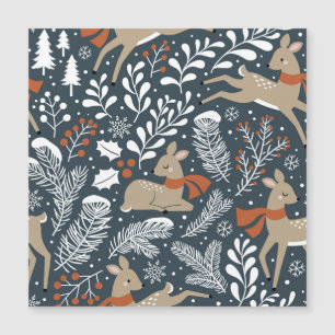 Cerfs de Noël vintage, motif festif