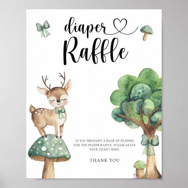 Cerfs des Bois - Affiche de tirage au sort de couc (Devant)