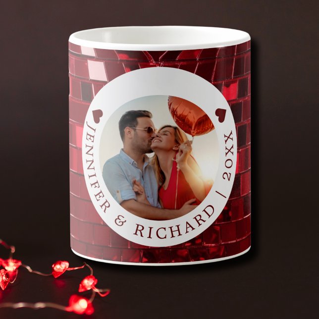 Cerise Codée personnalisée Valentine's Day Mug (Cherry Coded Personalized Valentine's Day Mug)