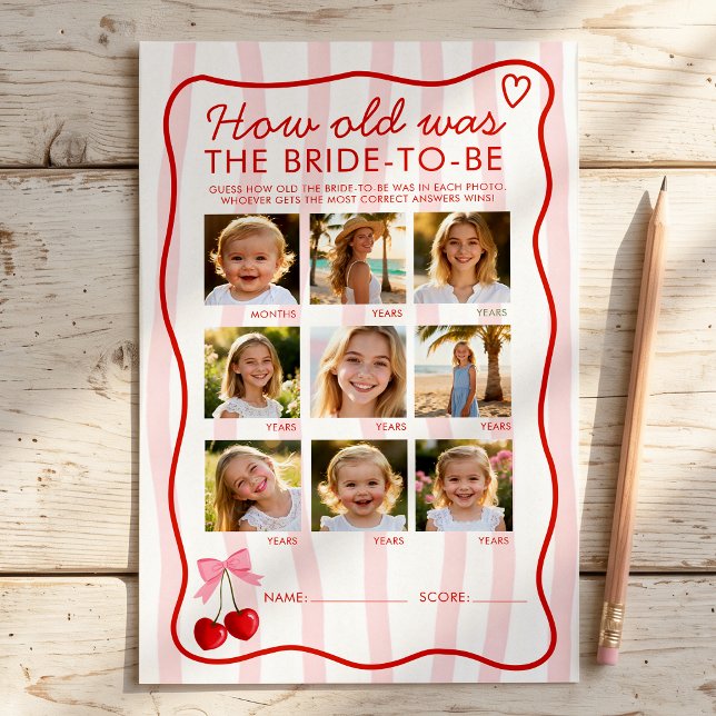 Cerise sur le dessus Jeu de Baby Shower de mariage (Créateur téléchargé)