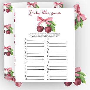 Cerises baby shower Baby item Jeu
