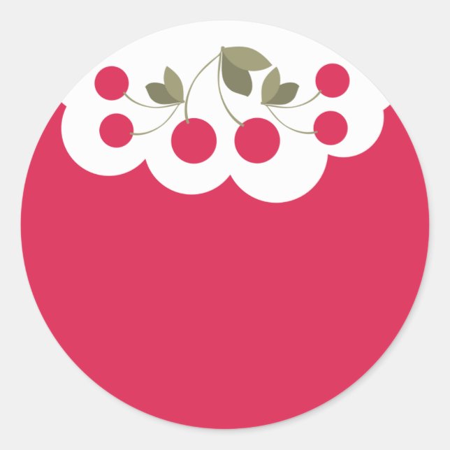 cerises boulangerie pâtisserie autocollants de cui (Devant)