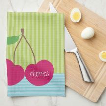 Cerises Microfibre Serviette de cuisine