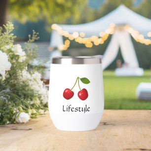 Cerises Rouges sur Fond Blanc Personnalisé