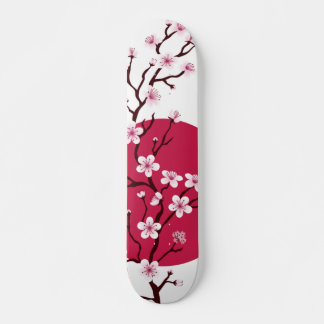Cerisier Fleur Design Skateboard Deck