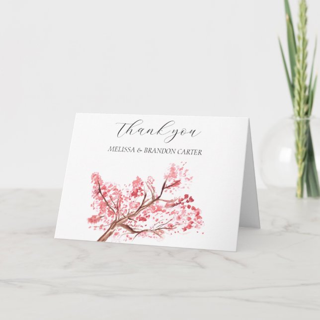 Cerisier Fleur rose Mariage Merci (Devant)