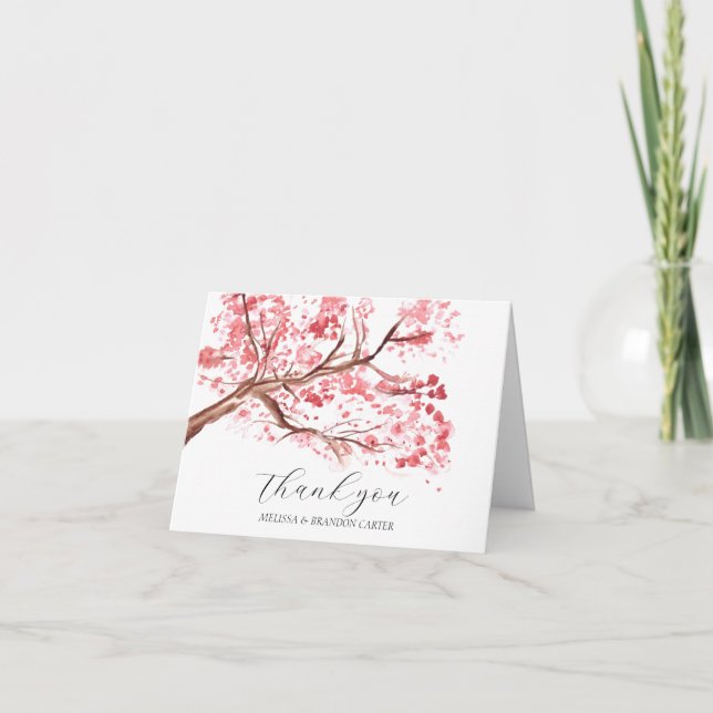 Cerisier Fleur rose Mariage Merci (Devant)