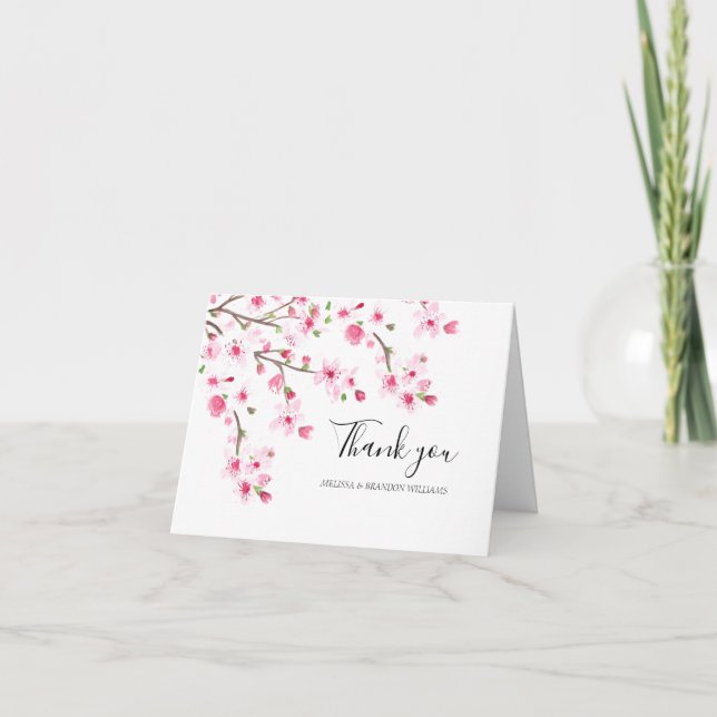 Cerisier Fleur rose Mariage Merci (Devant)