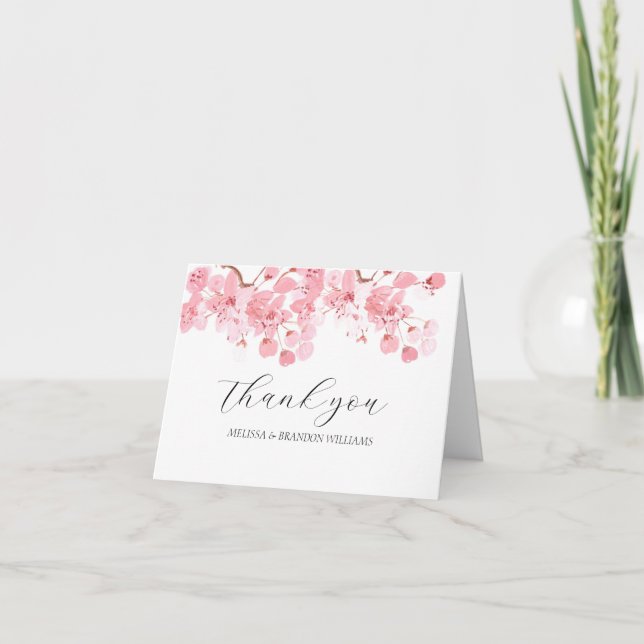 Cerisier Fleur rose Mariage Merci (Devant)