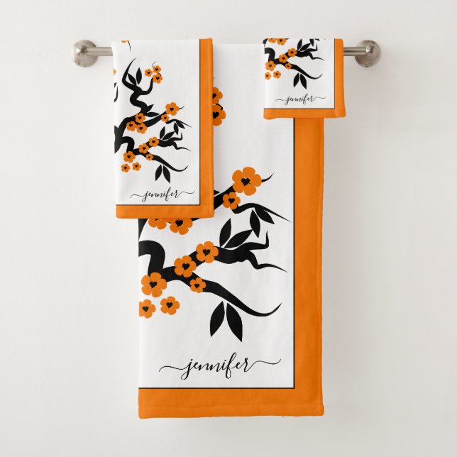 Cerisier inséparable orange, fleurs et bordure (En situation)
