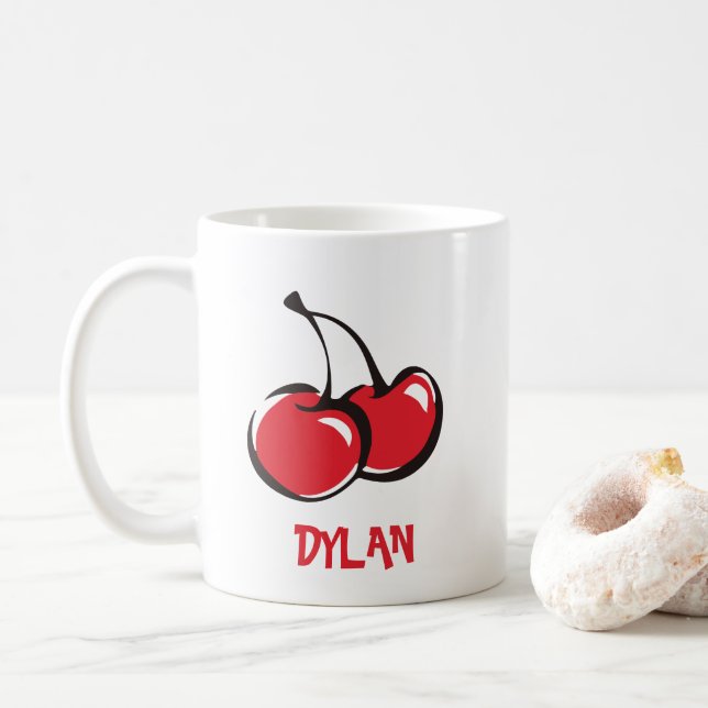Cerisier Mug personnalisé (Avec donut)