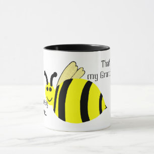 Certains Buzzy m'aime Bumble Bee Mug Nom de la PER