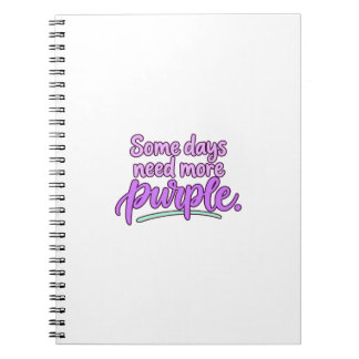 Certains jours ont besoin de plus de cahier de scr