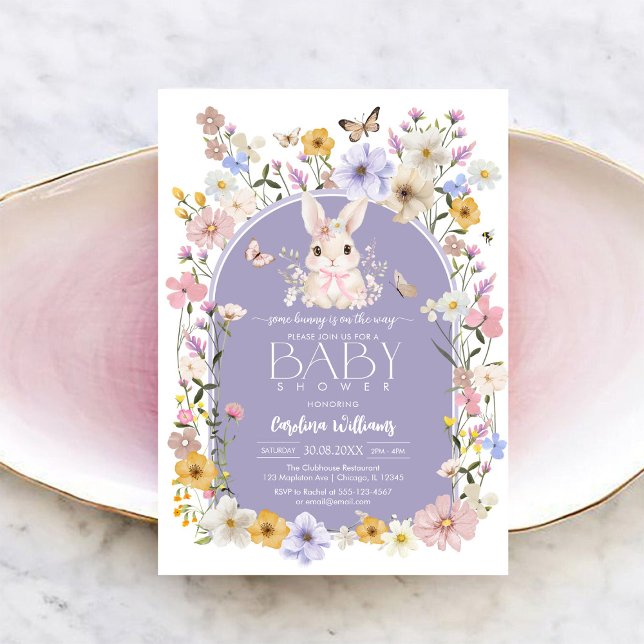 Certains Lapin Est En Route Invitation Baby Shower (Créateur téléchargé)