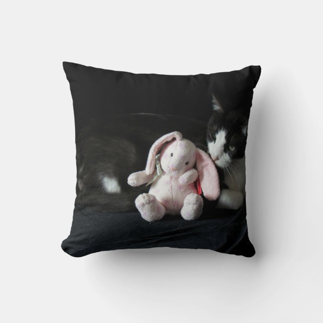 Certains Lapins M'Aiment - Coussin Chat (Recto)