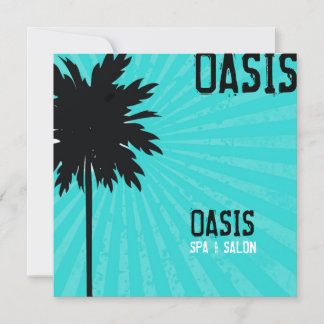 Certifcate cadeau 311-Oasis Palm Tree | Turquoise