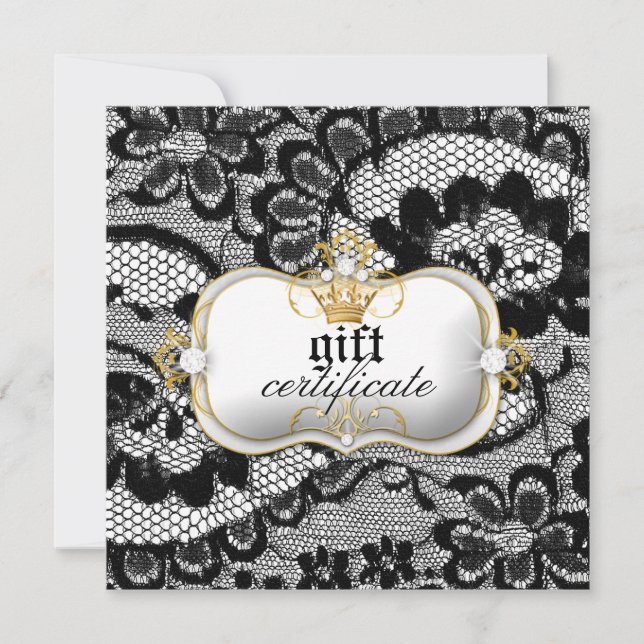 Certificat-cadeau 311 Lace De Luxe (Devant)