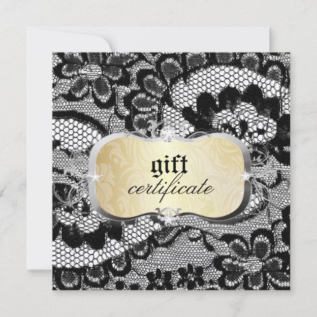 Certificat-cadeau 311 Lace De Luxe Gold (Devant)