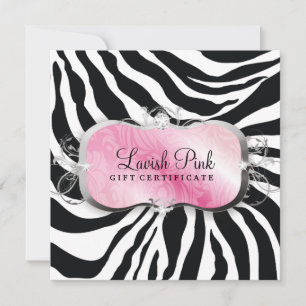 Certificat-cadeau 311 Lavish Pink Platter Zebra