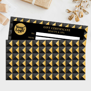 Certificat cadeau Abstrait Black Gold