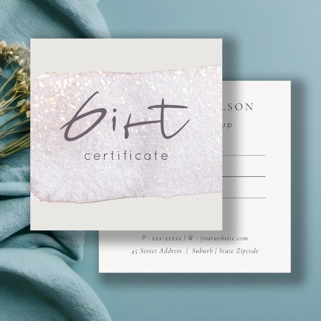 Certificat cadeau Abstrait de brosse à pinceau Lil (Créateur téléchargé)